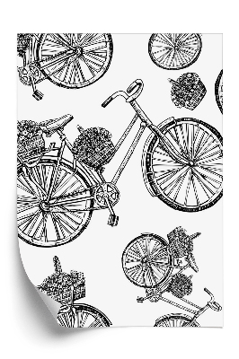 Tapeta Czarno białe rowery