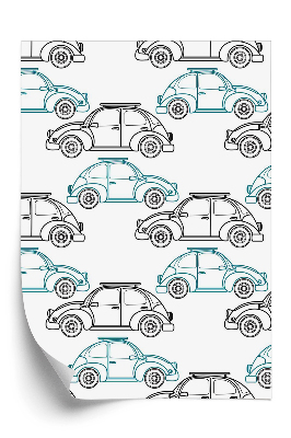 Tapeta Retro samochody z kreskówki