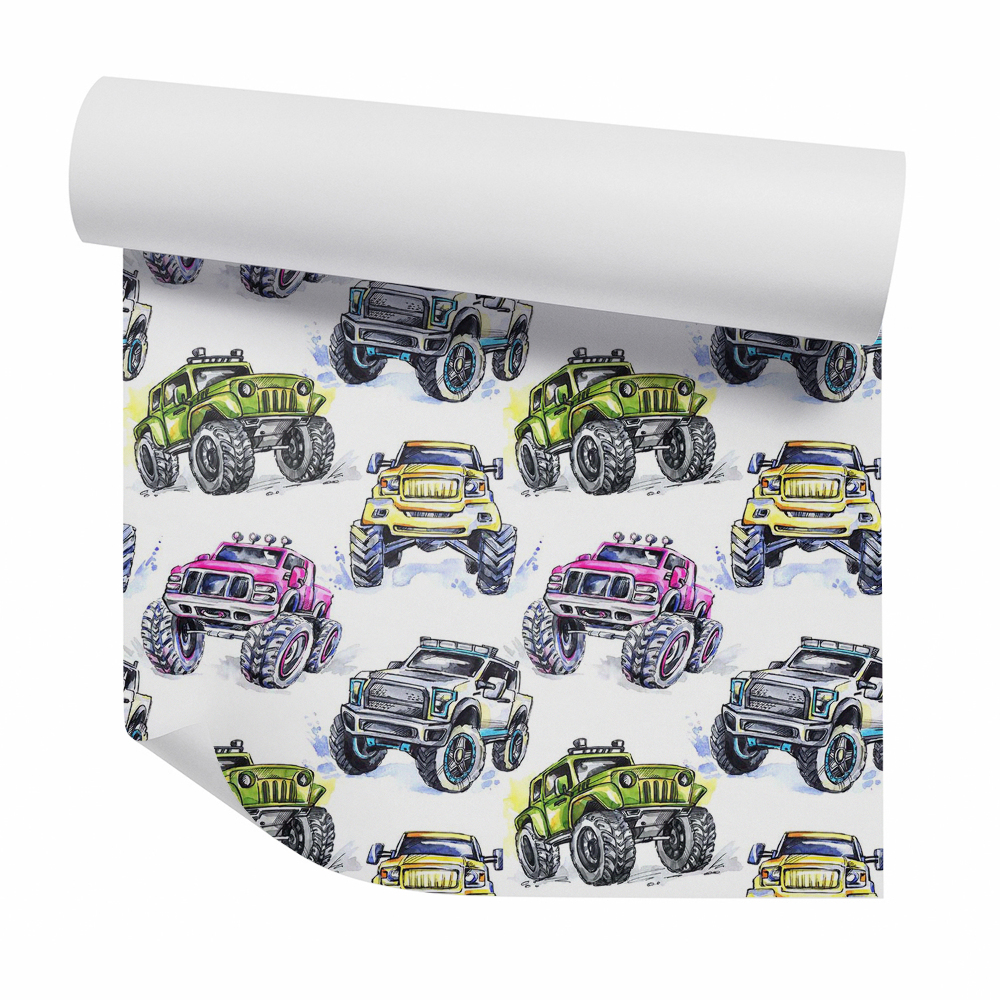 Okleina ścienna Samochody terenowe monster truck