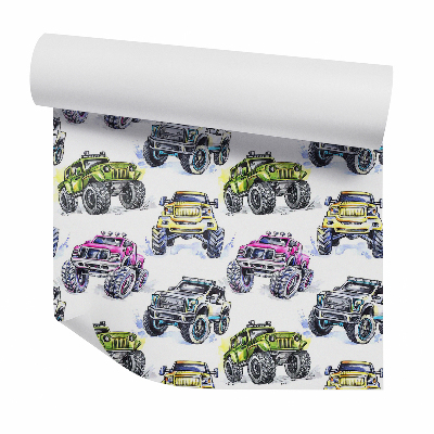Okleina ścienna Samochody terenowe monster truck