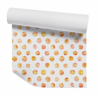 Okleina ścienna Pomarańczowe kropki akwarele