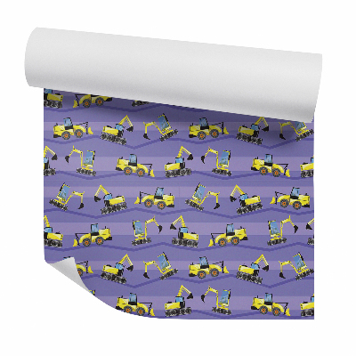 Okleina samoprzylepna na ścianę Maszyny koparki spychacze