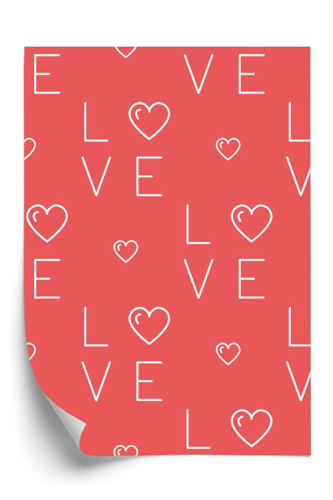 Tapeta Miłość wzór love