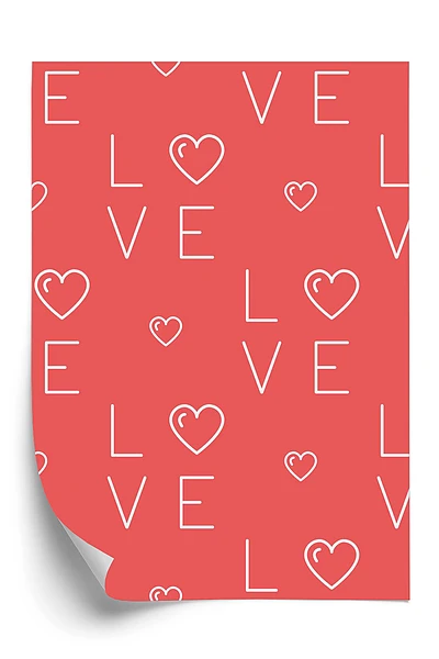 Tapeta Miłość wzór love