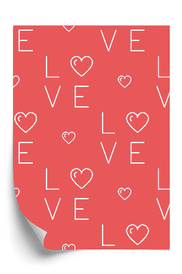 Tapeta Miłość wzór love
