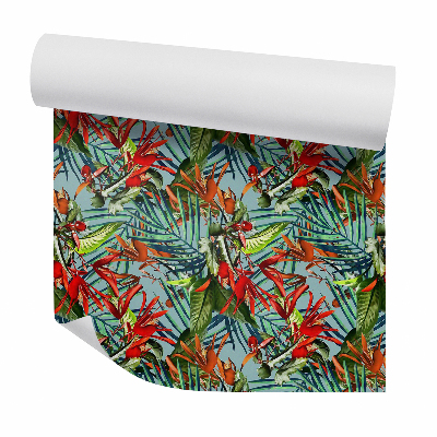 Okleina ścienna Kolorowe kwiaty abstrakcja tropikalna