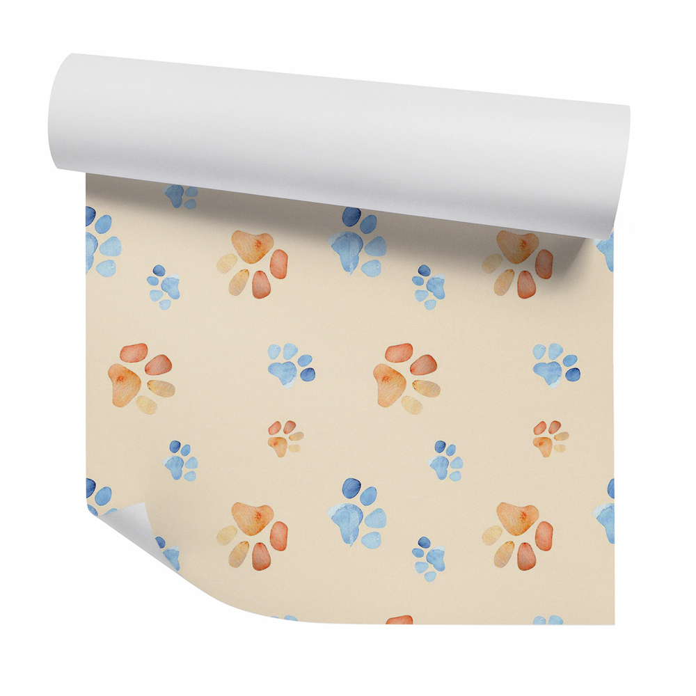 Okleina ścienna Pastelowe odbicia łap