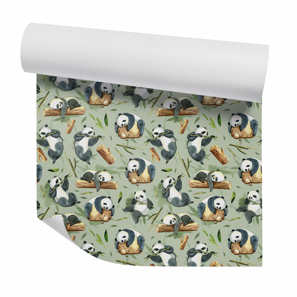 Okleina ścienna Ozdobne urocze pandy