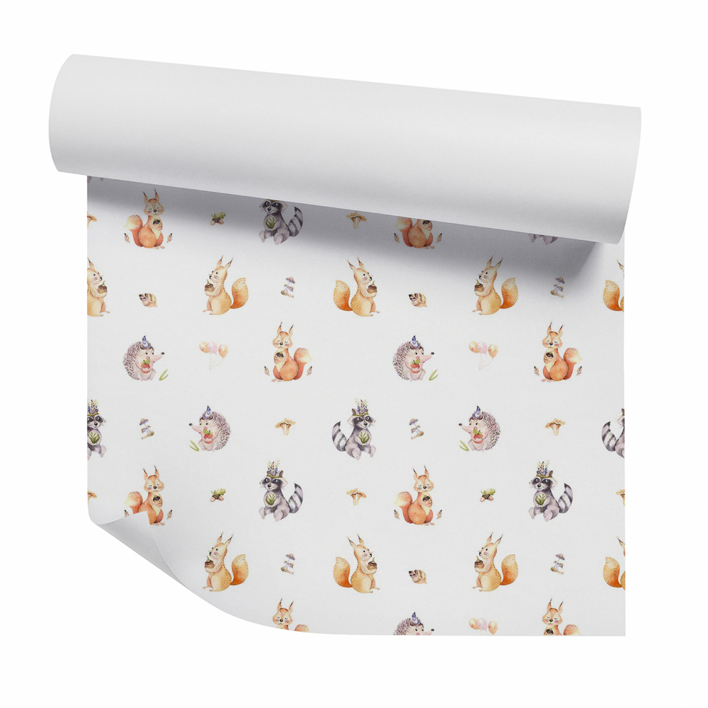 Okleina ścienna Małe leśne zwierzątka