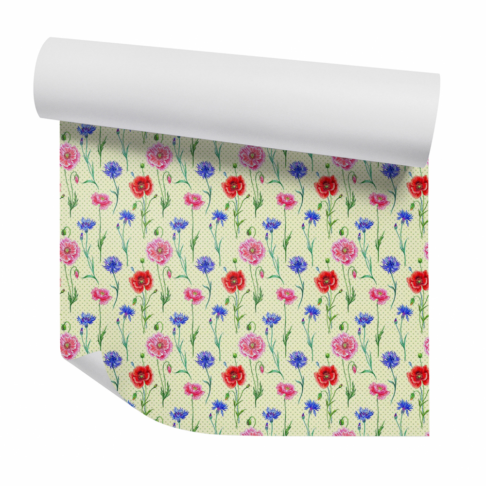 Okleina ścienna Wysokie kwiaty dekoracyjny wzór