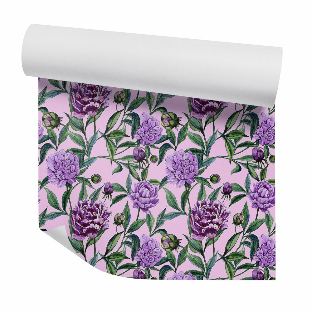 Okleina ścienna Piękne kwiaty piwonii