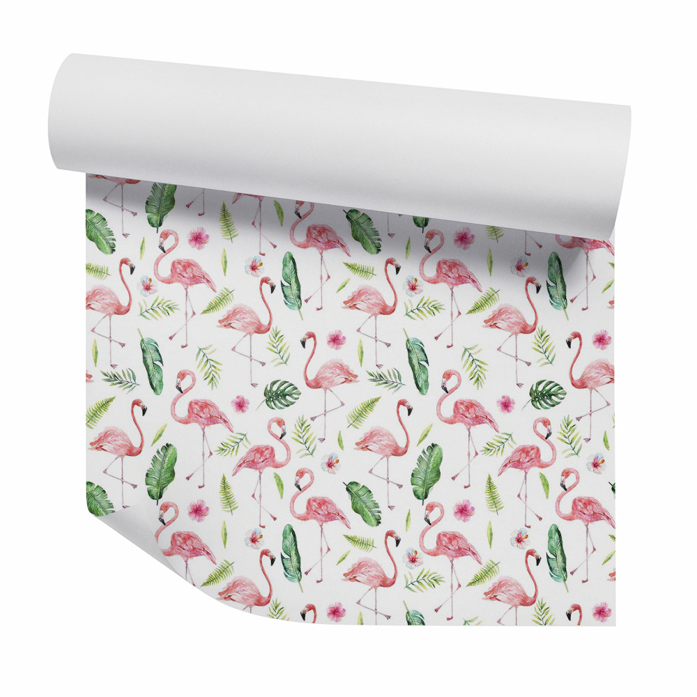 Tapeta Różowe flamingi roślinność