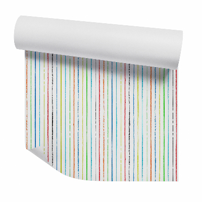 Okleina samoprzylepna na ścianę Pionowe paski w kolorze tęczy