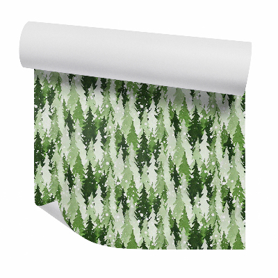 Okleina samoprzylepna na ścianę Zimowy las śnieżny poranek