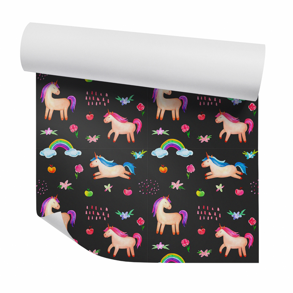 Okleina samoprzylepna na ścianę Kolorowe jednorożce nocne tło