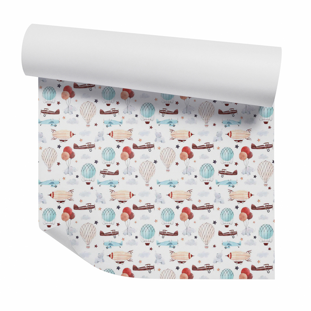 Okleina samoprzylepna na ścianę Latające maszyny abstrakcja