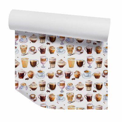 Okleina samoprzylepna na ścianę Kawiarnia napoje słodycze