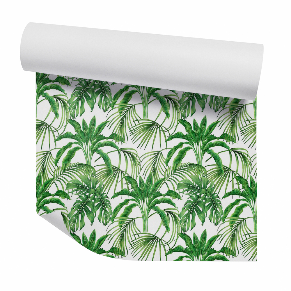 Okleina samoprzylepna na ścianę Egzotyczne rośliny paproć