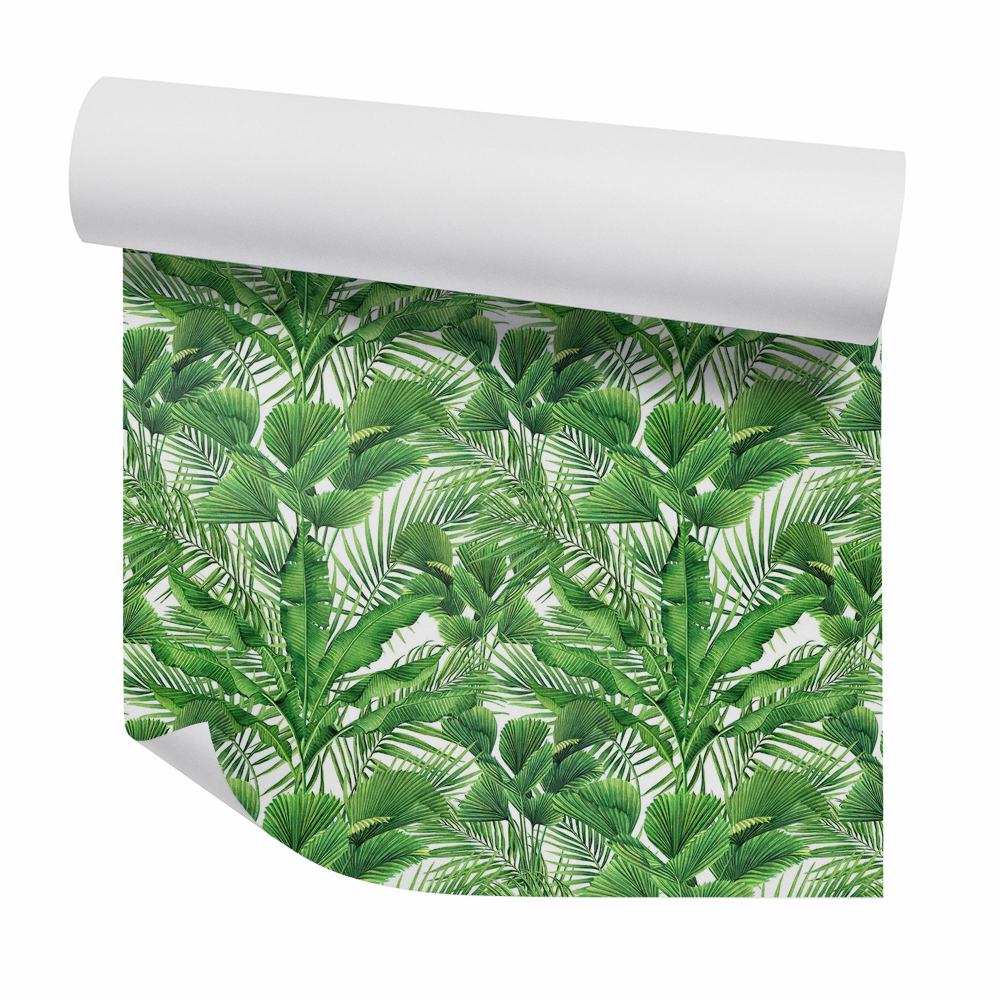 Okleina samoprzylepna na ścianę Gęste tropikalne rośliny liściaste