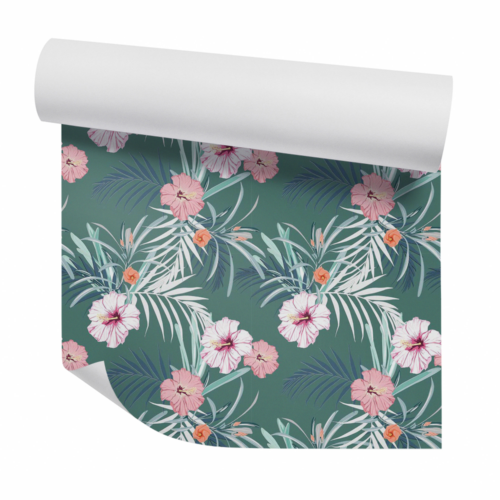 Okleina samoprzylepna na ścianę Pastelowe rośliny ogrodowe