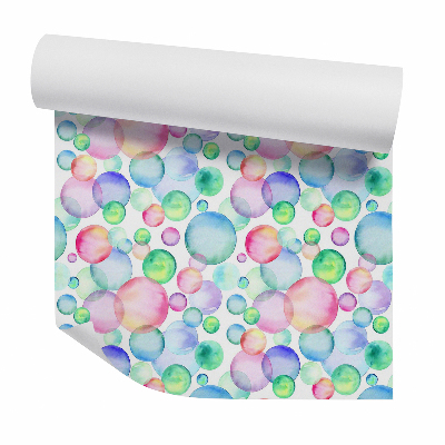 Okleina samoprzylepna na ścianę Kolorowe bańki przestrzenne