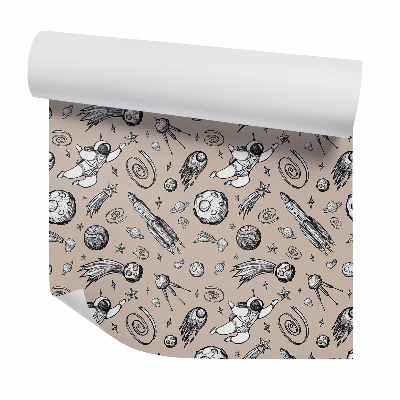 Okleina samoprzylepna na ścianę Astronauta rakiety kosmiczne