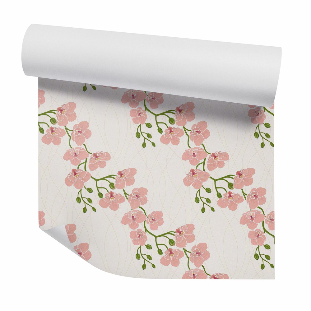 Tapeta Wiszące cieliste orchidee