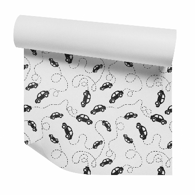 Okleina samoprzylepna na ścianę Samochód zagubiony czarno-biały