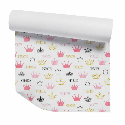 Okleina samoprzylepna na ścianę Korony kolorowe dla księżniczki