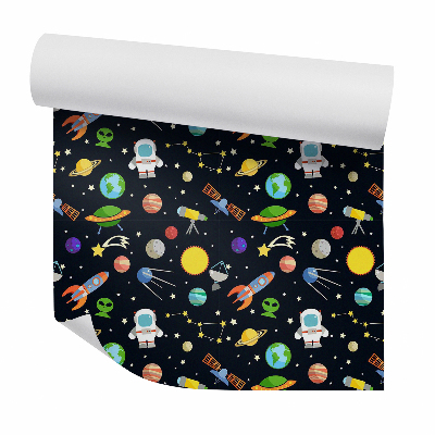 Tapeta Kosmos astronauta i planety