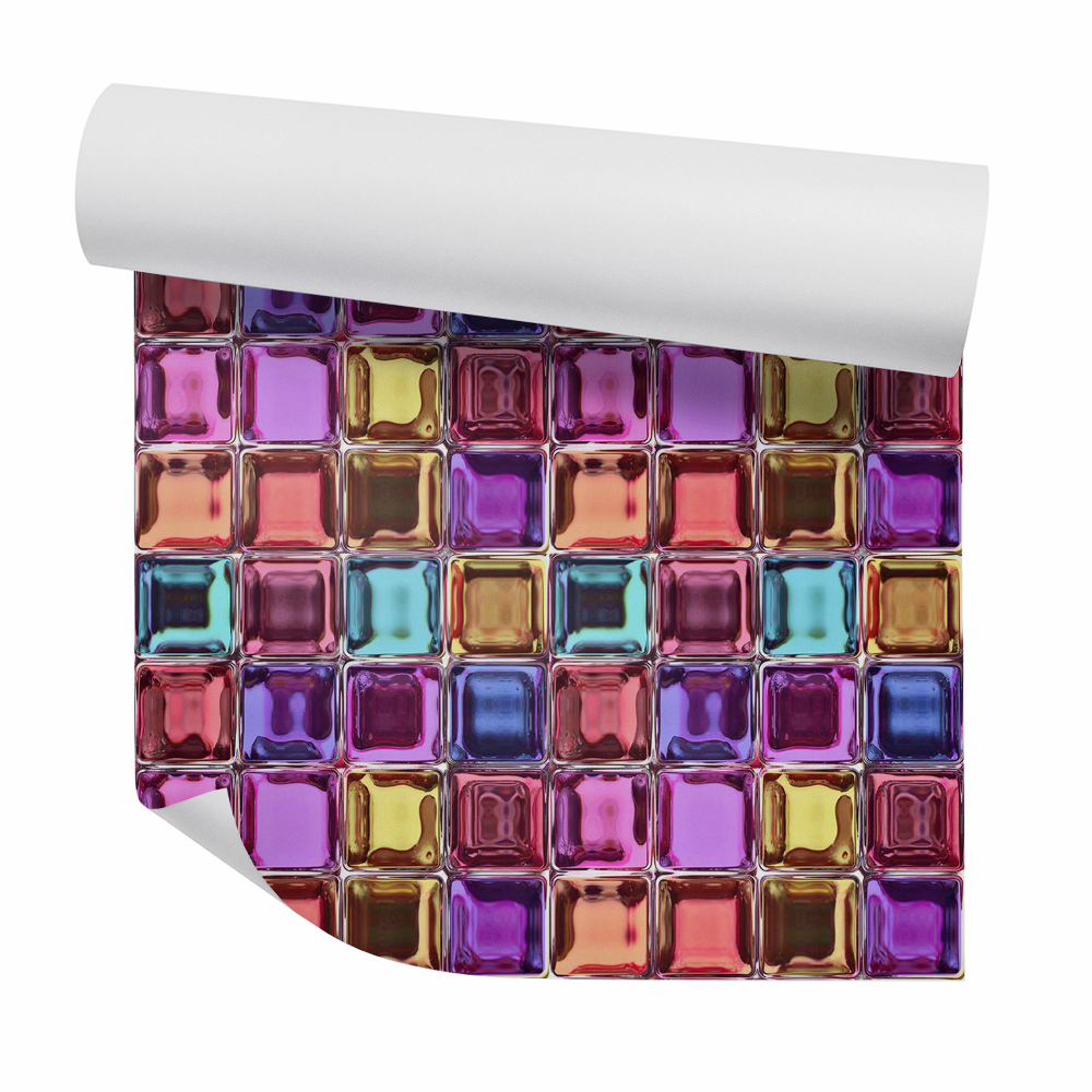 Tapeta Kolorowe szklane kwadraty