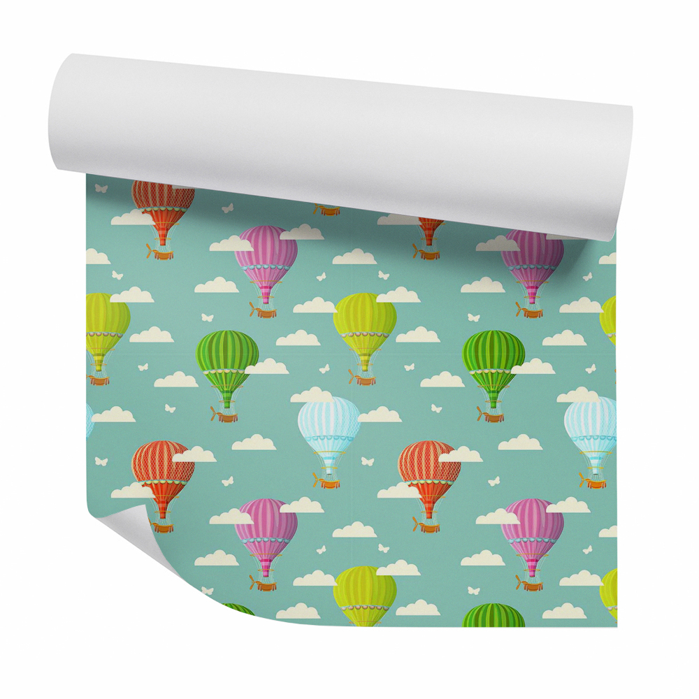 Tapeta Kolorowe balony wśród chmur