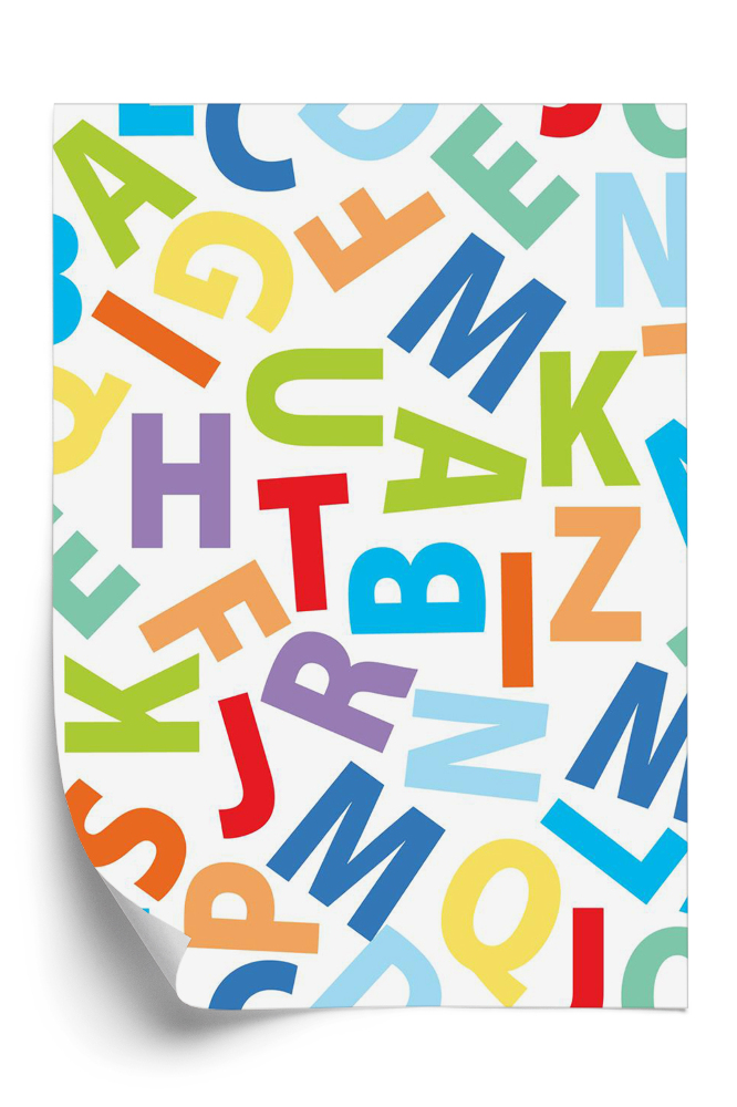 Tapeta Kolorowy alfabet