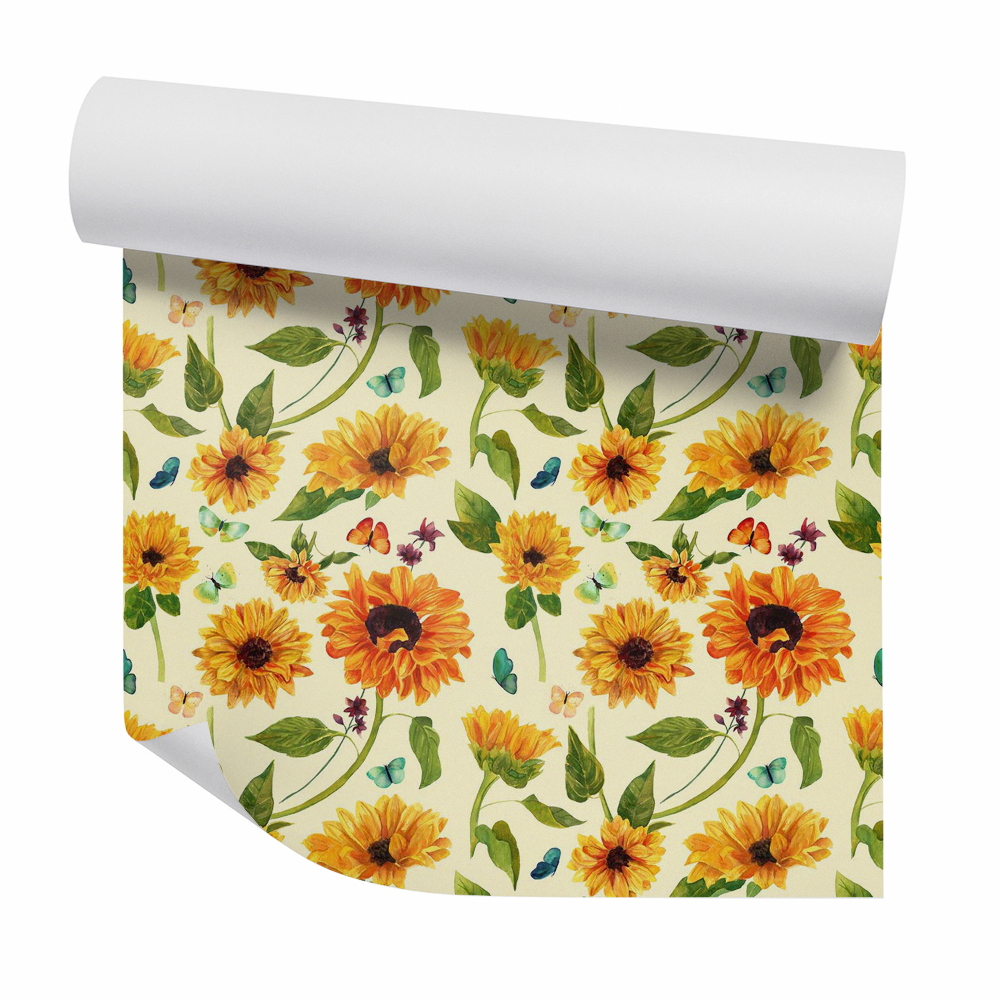 Tapeta Motyle wsród słoneczników