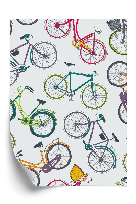 Tapeta Ręcznie rysowane kolorowe rowery