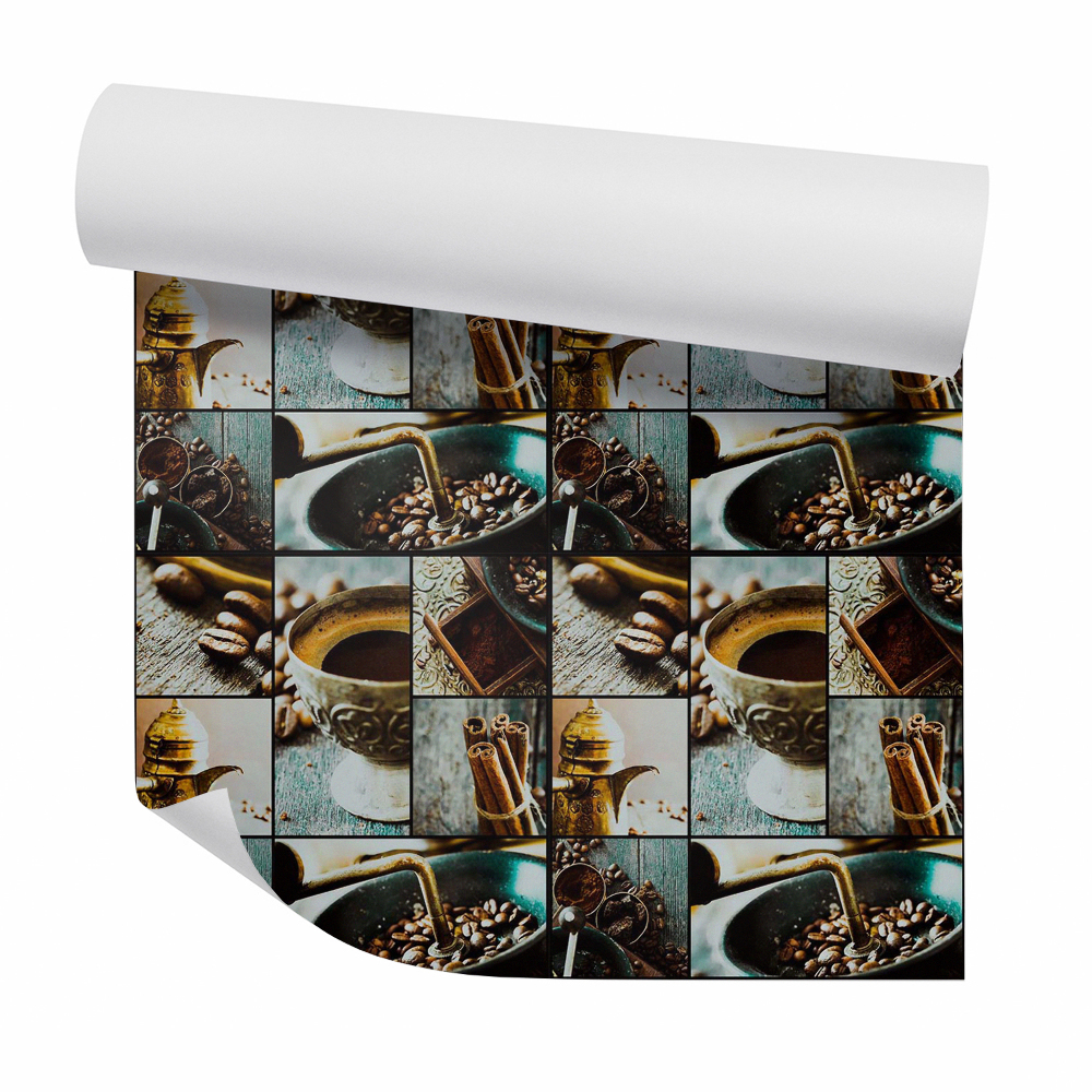 Tapeta Kolaż kawa cynamon