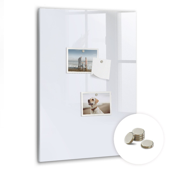 Tablica na magnesy Kolor ciemna biel