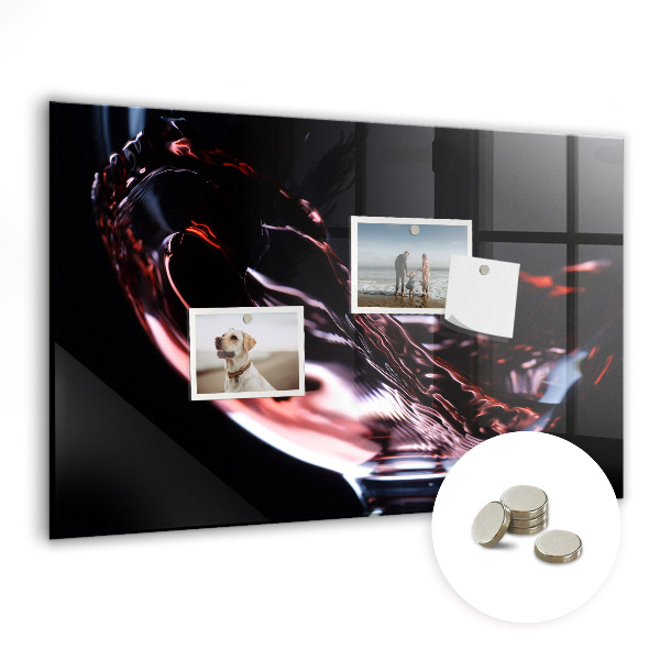 Tablica magnetyczna do kuchni Kieliszek wina