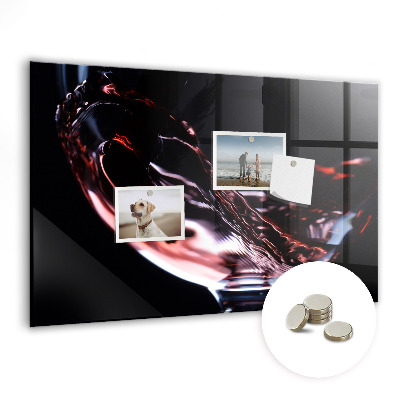 Tablica magnetyczna do kuchni Kieliszek wina