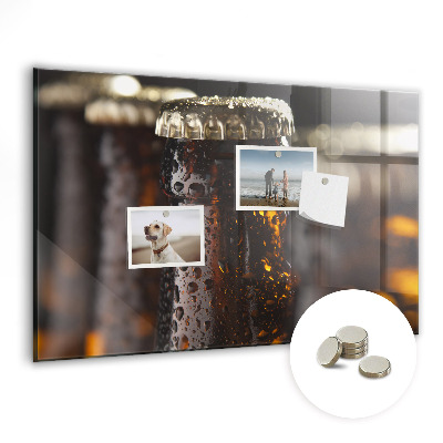 Tablica magnetyczna do kuchni Butelki ze szkła