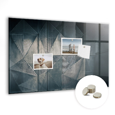 Tablica magnetyczna ozdobna Metalowe Trójkąty