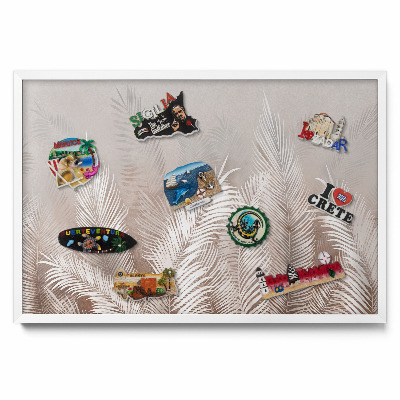 Tablica na magnesy na ścianę Naturalne boho liście