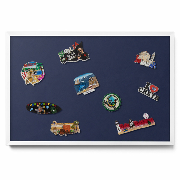 Tablica na magnesy z podróży Kolor ciemny granatowy