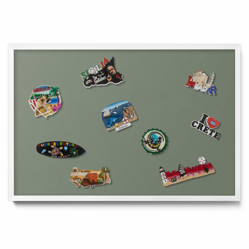 Ozdobna tablica na magnesy Kolor oliwkowy