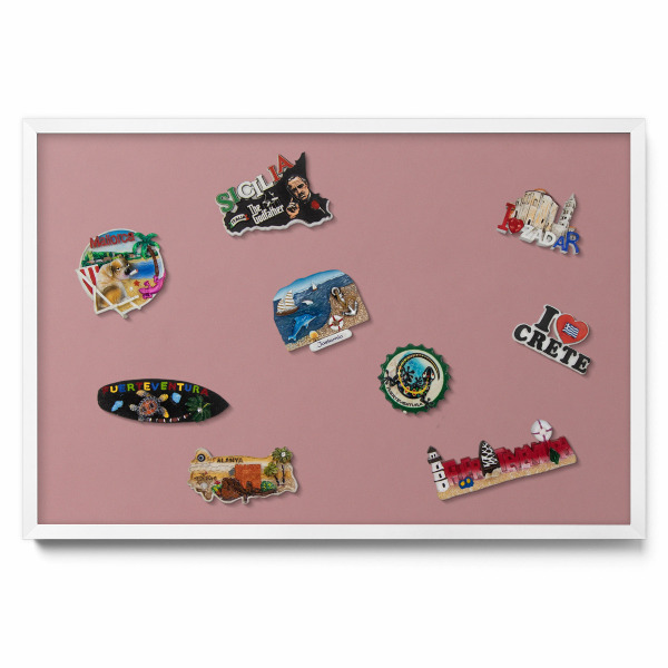 Ozdobna tablica na magnesy Kolor pastelowy różowy