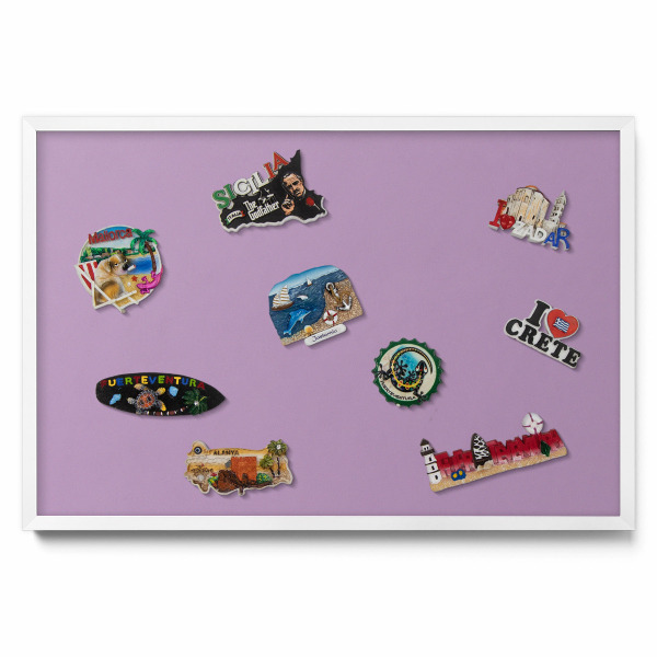 Ozdobna tablica na magnesy Kolor pastelowy fioletowy