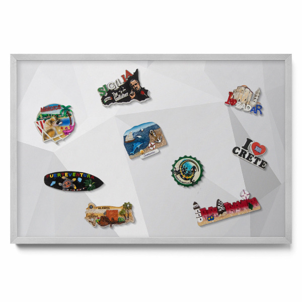 Tablica na magnesy do kuchni Geometryczne tło 3D