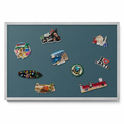 Tablica metalowa na magnesy Kolor ciemny morski