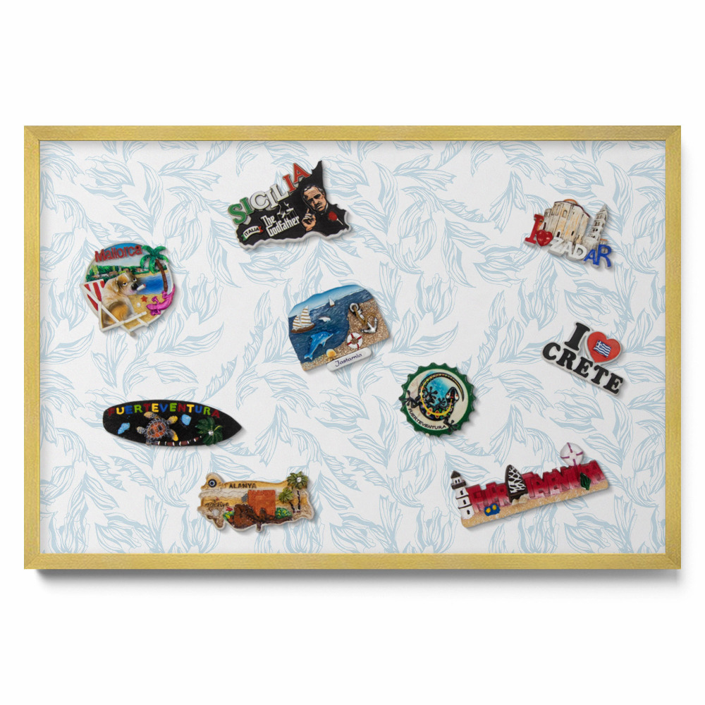 Tablica na magnesy do kuchni Regularny wzór liści