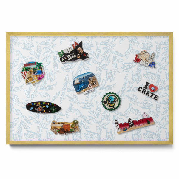 Tablica na magnesy do kuchni Regularny wzór liści